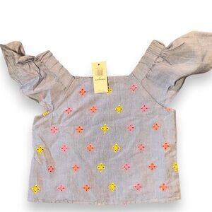 Old Navy toddler girl Embroidered Top 5T Children Blouse. NWT